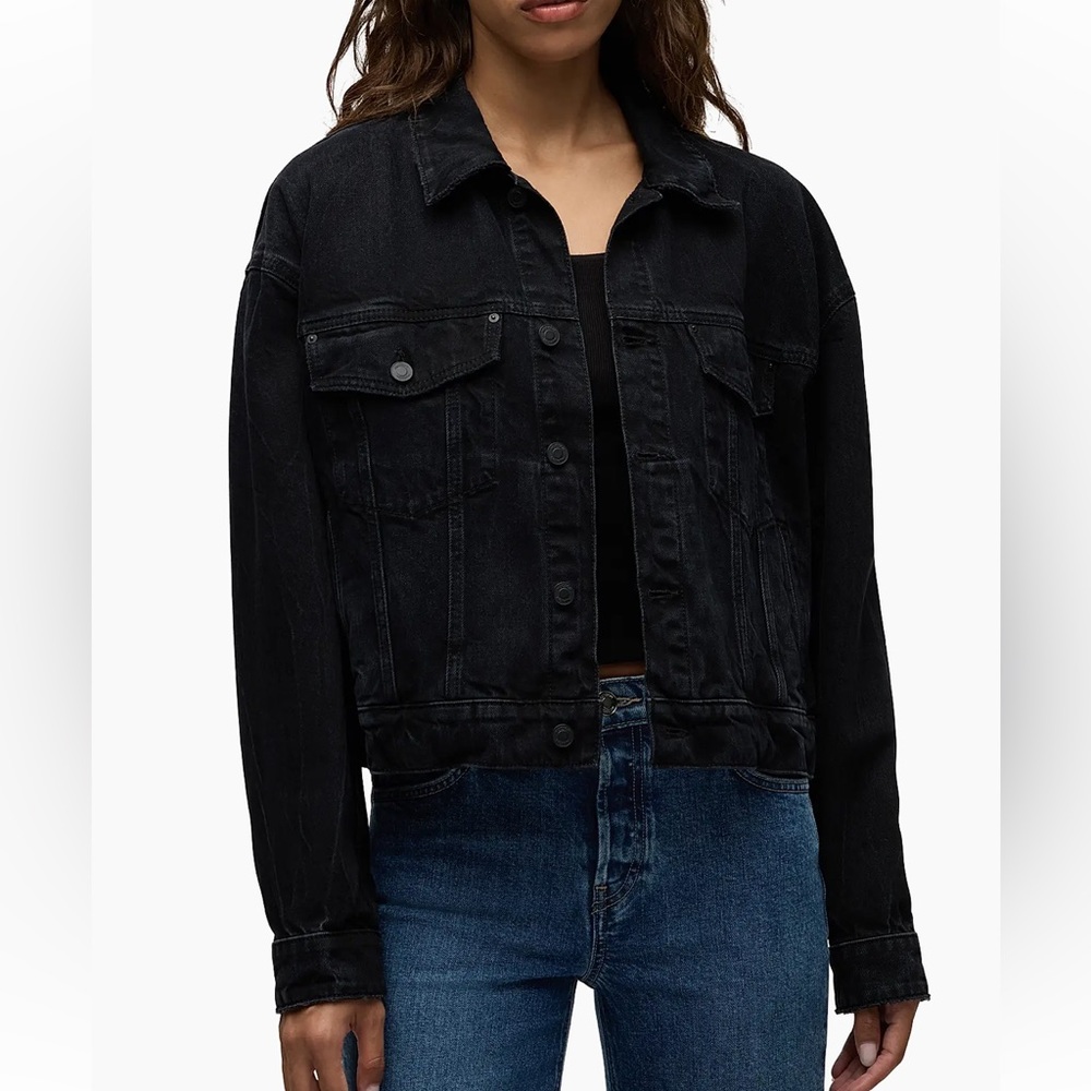Hudson Jeans black Denim Jacket size S